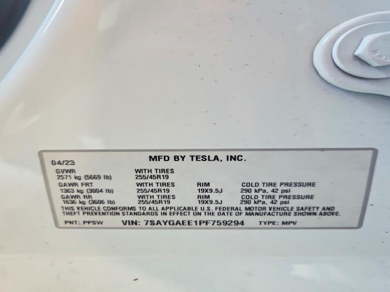 2023 TESLA MODEL Y — Фото 12 из 12