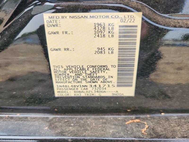 1N4BL4BV1NN341715 2022 NISSAN ALTIMA photo no. 12