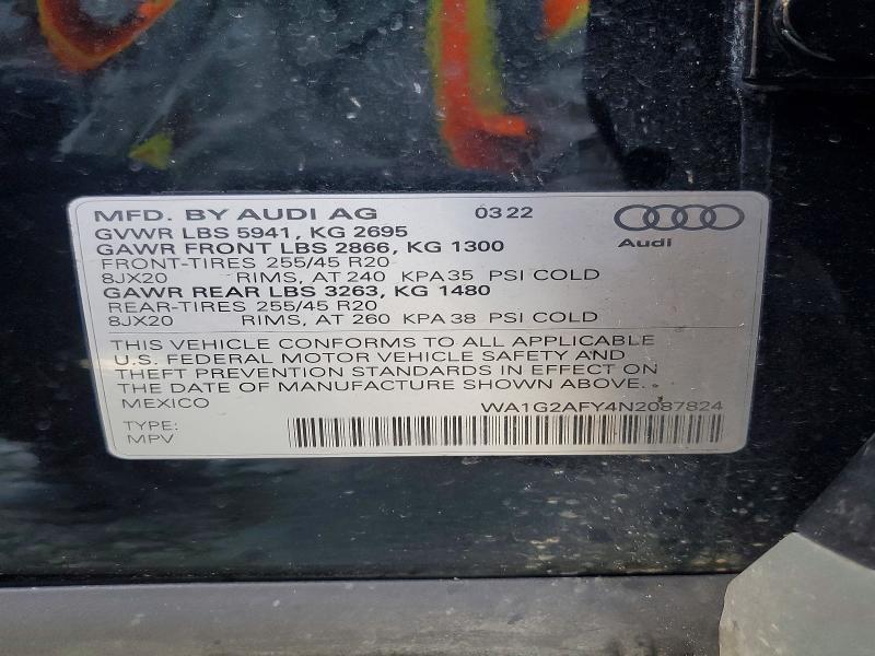 2022 AUDI Q5 E PREMIUM 55 — Фото 13 из 13