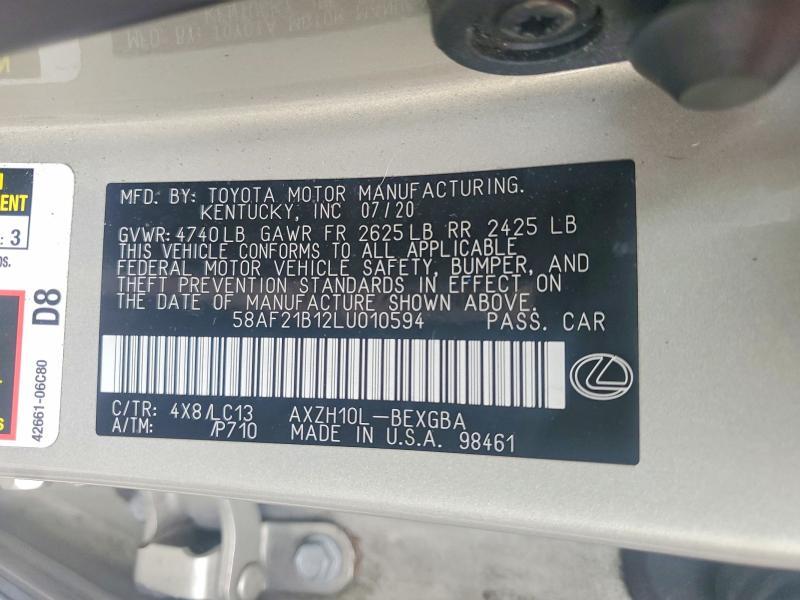 2020 LEXUS ES 300H ULTRA LUXURY — Фото 12 из 12
