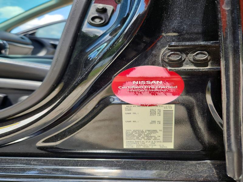 2018 NISSAN ALTIMA 2.5 SR — Фото 12 из 12