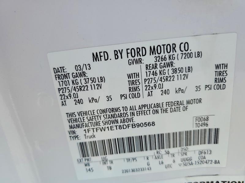2013 FORD F150 SUPERCREW — Фото 12 из 12