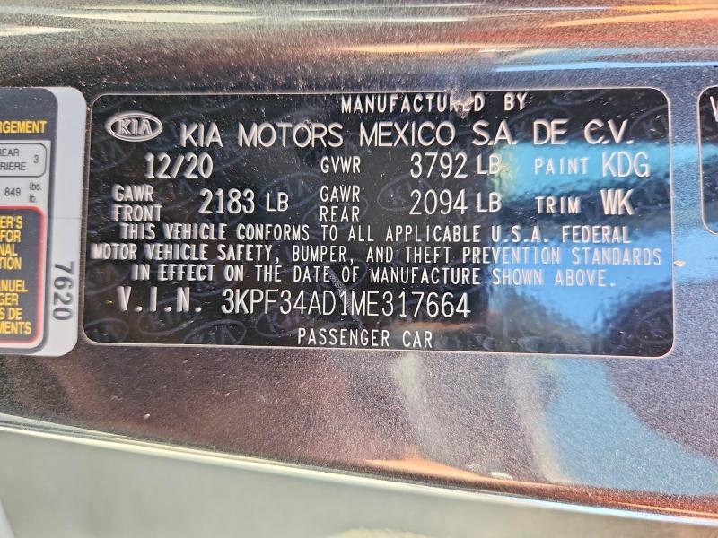 2021 KIA FORTE GT LINE — Фото 13 из 13