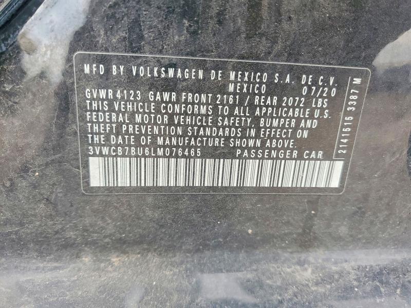 3VWCB7BU6LM076465 2020 VOLKSWAGEN JETTA photo no. 12