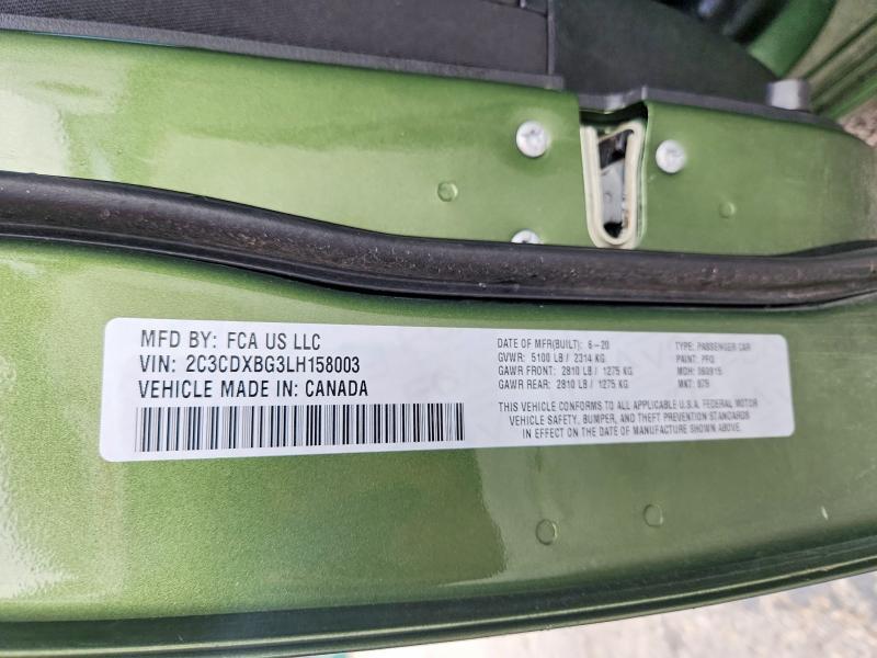 2C3CDXBG3LH158003 2020 DODGE CHARGER photo no. 12
