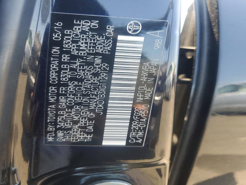 2016 TOYOTA PRIUS C TWO — Фото 13 из 13