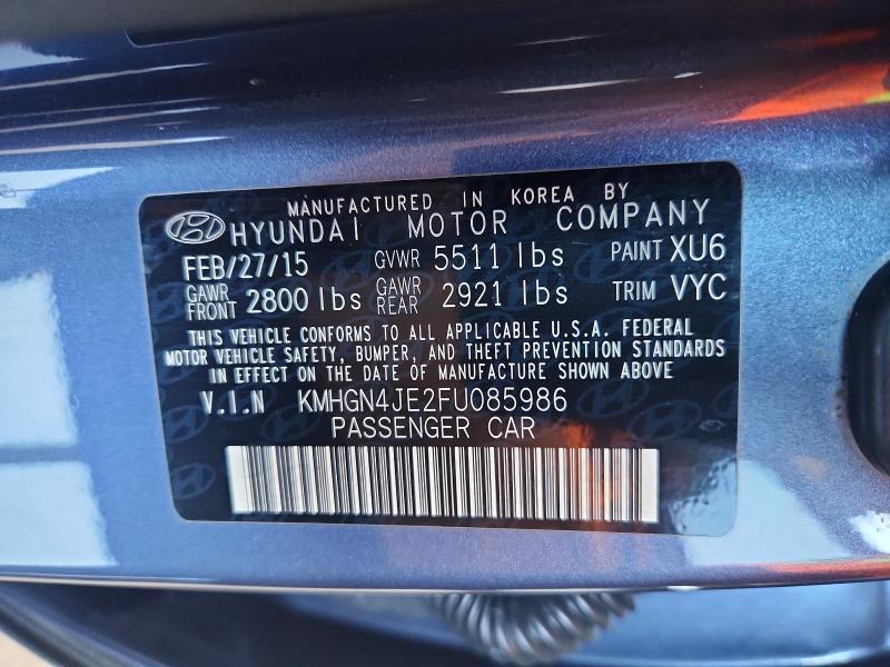 2015 HYUNDAI GENESIS 3.8L — Фото 13 из 13