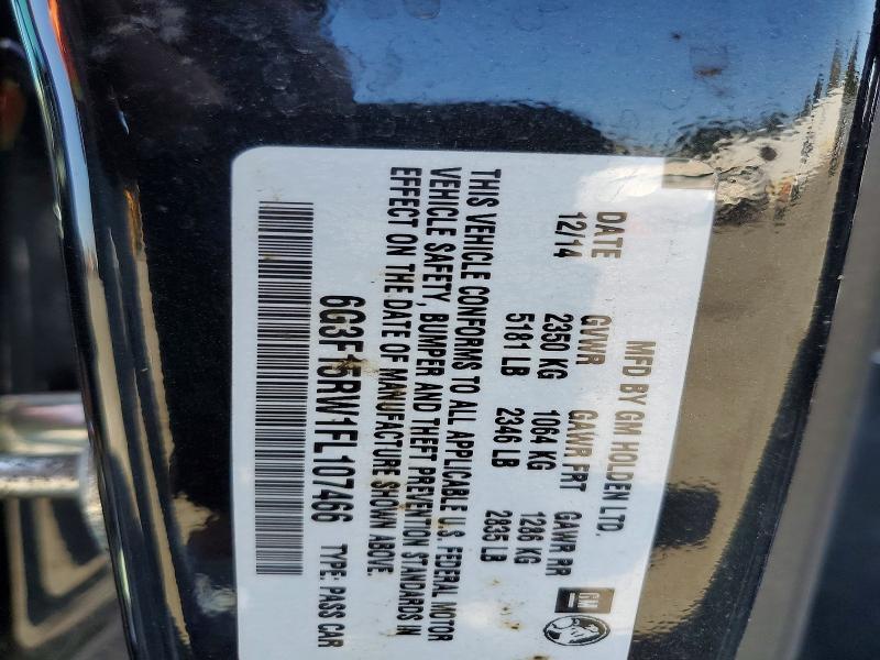 6G3F15RW1FL107466 2015 CHEVROLET SS photo no. 12