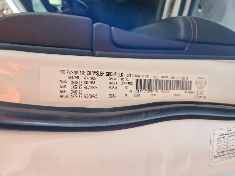 2014 JEEP GRAND CHEROKEE SUMMIT — Фото 13 из 13