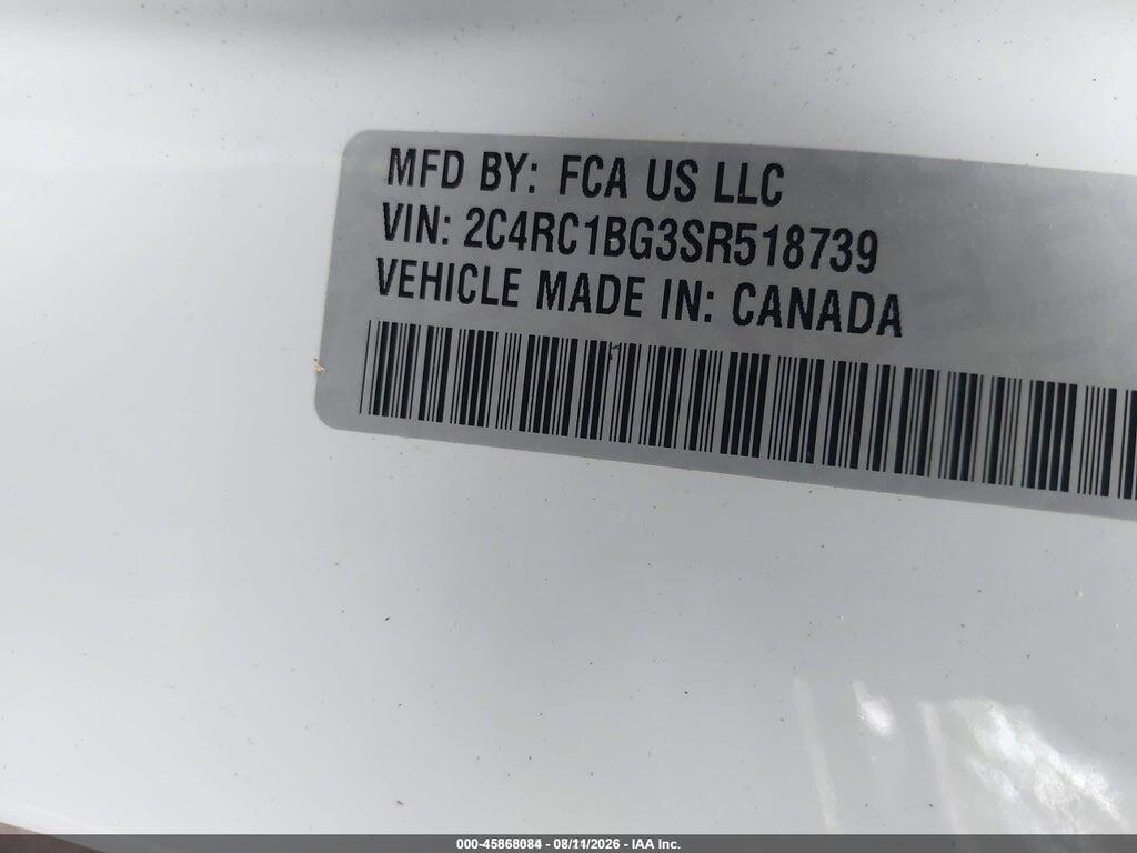 2C4RC1BG3SR518739 2025 CHRYSLER PACIFICA photo no. 9