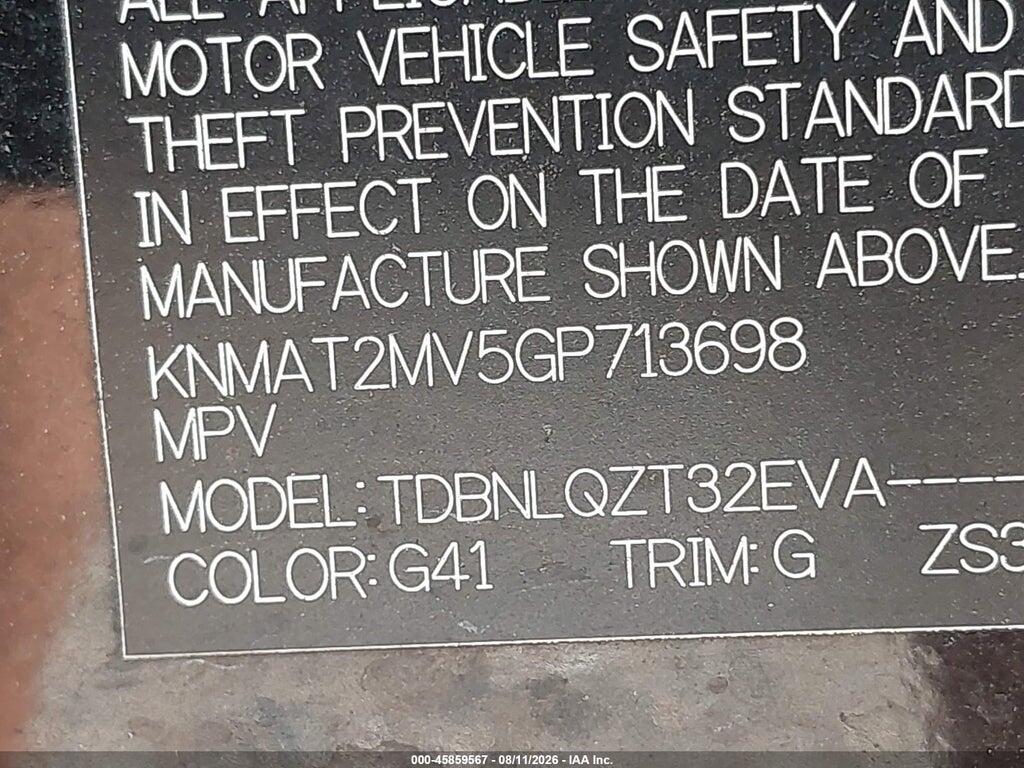 KNMAT2MV5GP713698 2016 NISSAN ROGUE photo no. 9