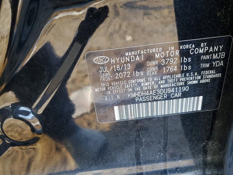 KMHDH4AE3DU941190 2013 HYUNDAI ELANTRA photo no. 12