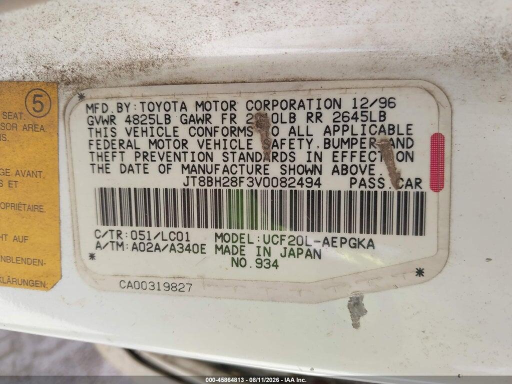 JT8BH28F3V0082494 1997 LEXUS LS 400 photo no. 9