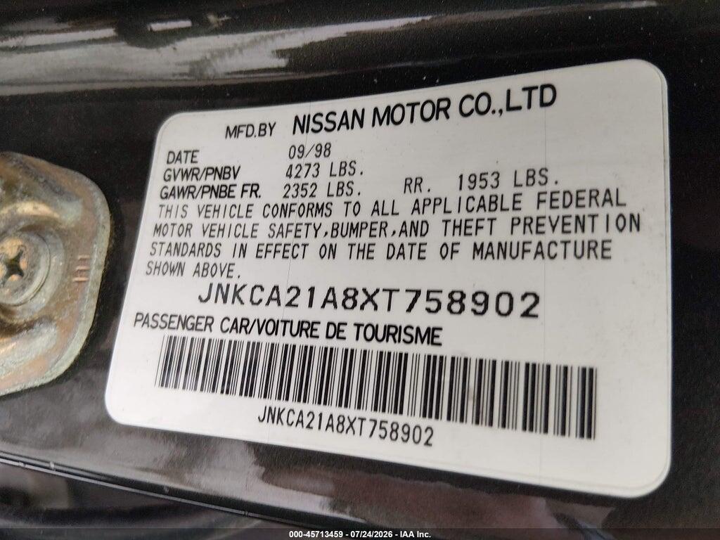 JNKCA21A8XT758902 1999 INFINITI I30 photo no. 9