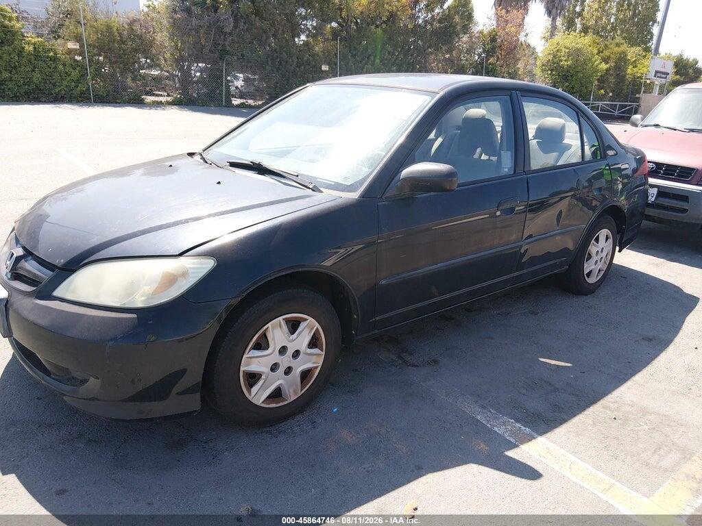 1HGES16395L025378 2005 HONDA CIVIC photo no. 2