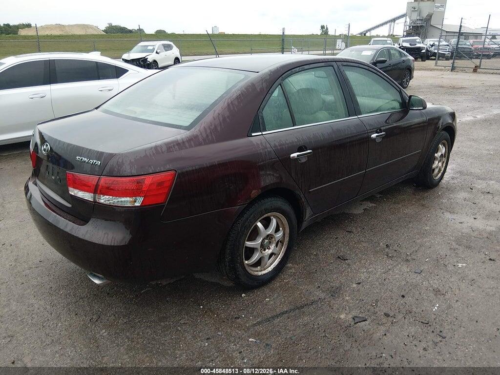 5NPEU46F76H020318 2006 HYUNDAI SONATA photo no. 4