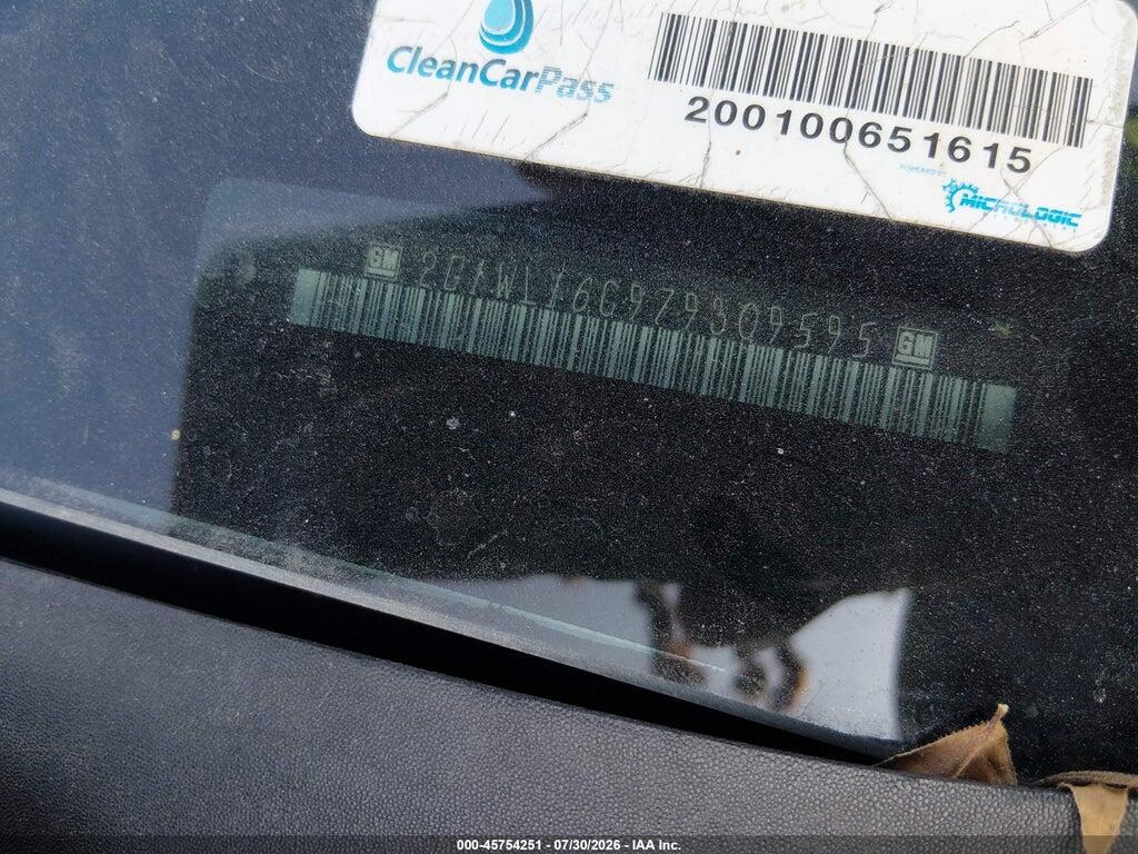 2G1WL16C979309595 2007 CHEVROLET MONTE CARLO photo no. 9