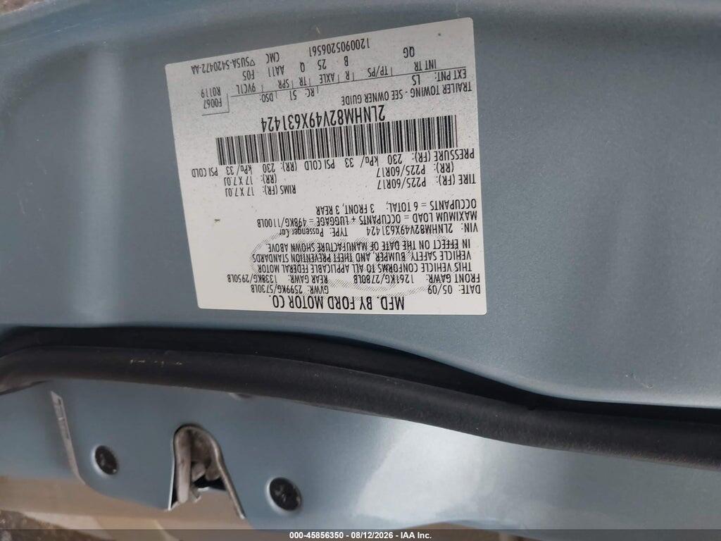 2LNHM82V49X631424 2009 LINCOLN TOWN CAR photo no. 9
