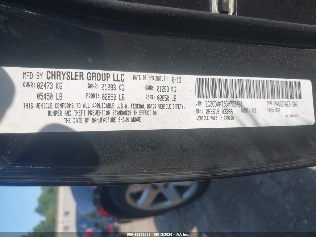2C3CDXAT9DH722401 2013 DODGE CHARGER photo no. 9