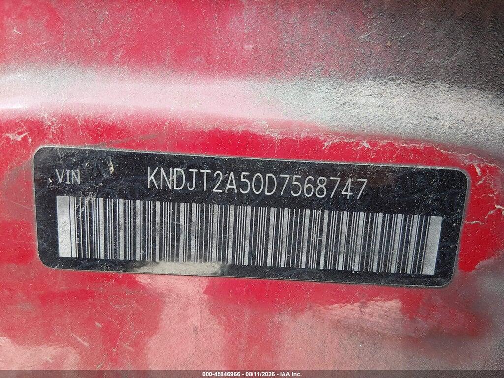 KNDJT2A50D7568747 2013 KIA SOUL photo no. 9