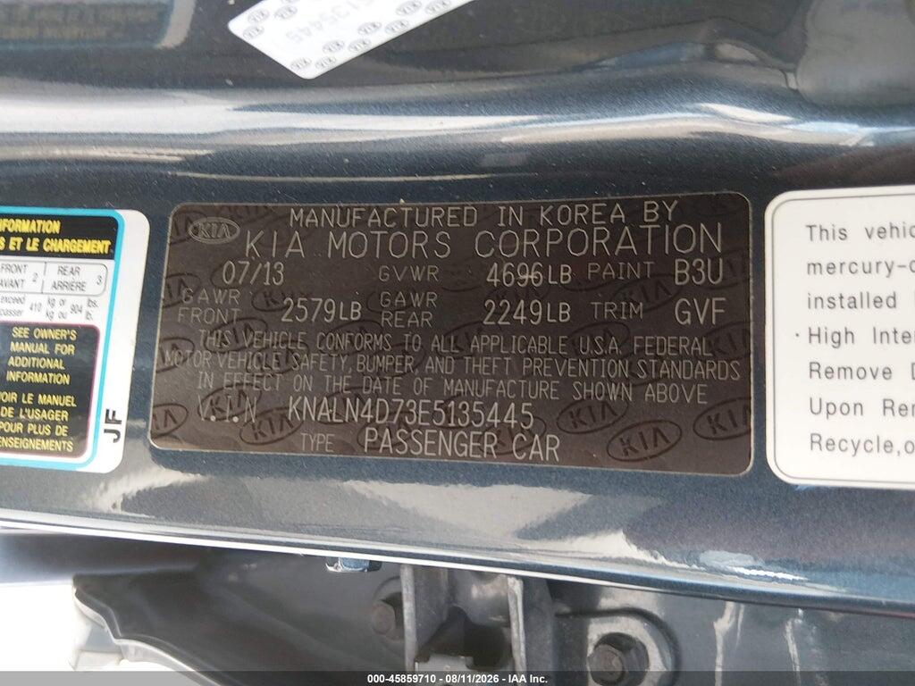 KNALN4D73E5135445 2014 KIA CADENZA photo no. 9