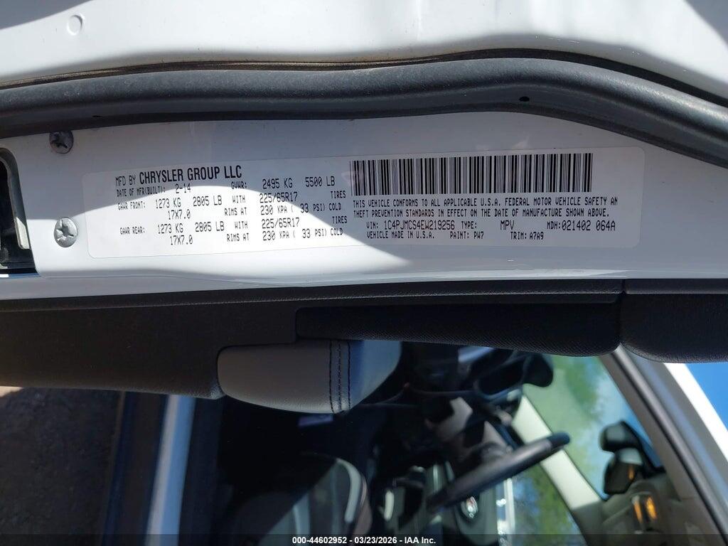 1C4PJMCS4EW219256 2014 JEEP CHEROKEE photo no. 9