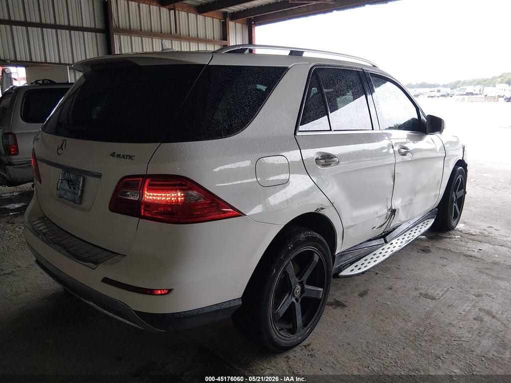 4JGDA5HB9FA468499 2015 MERCEDES-BENZ ML 350 photo no. 4