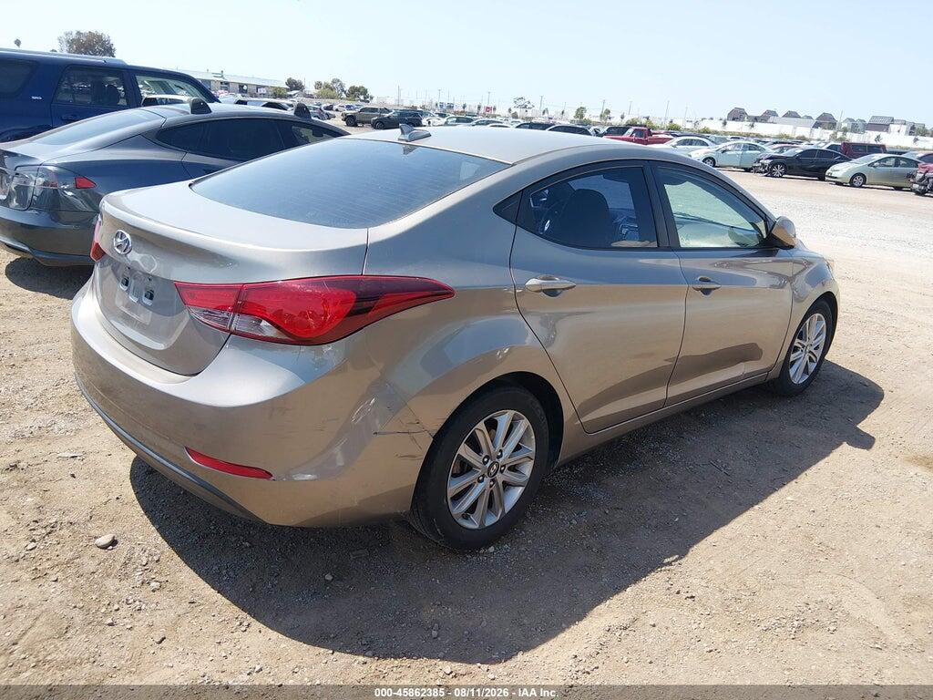 5NPDH4AE2GH656693 2016 HYUNDAI ELANTRA photo no. 4