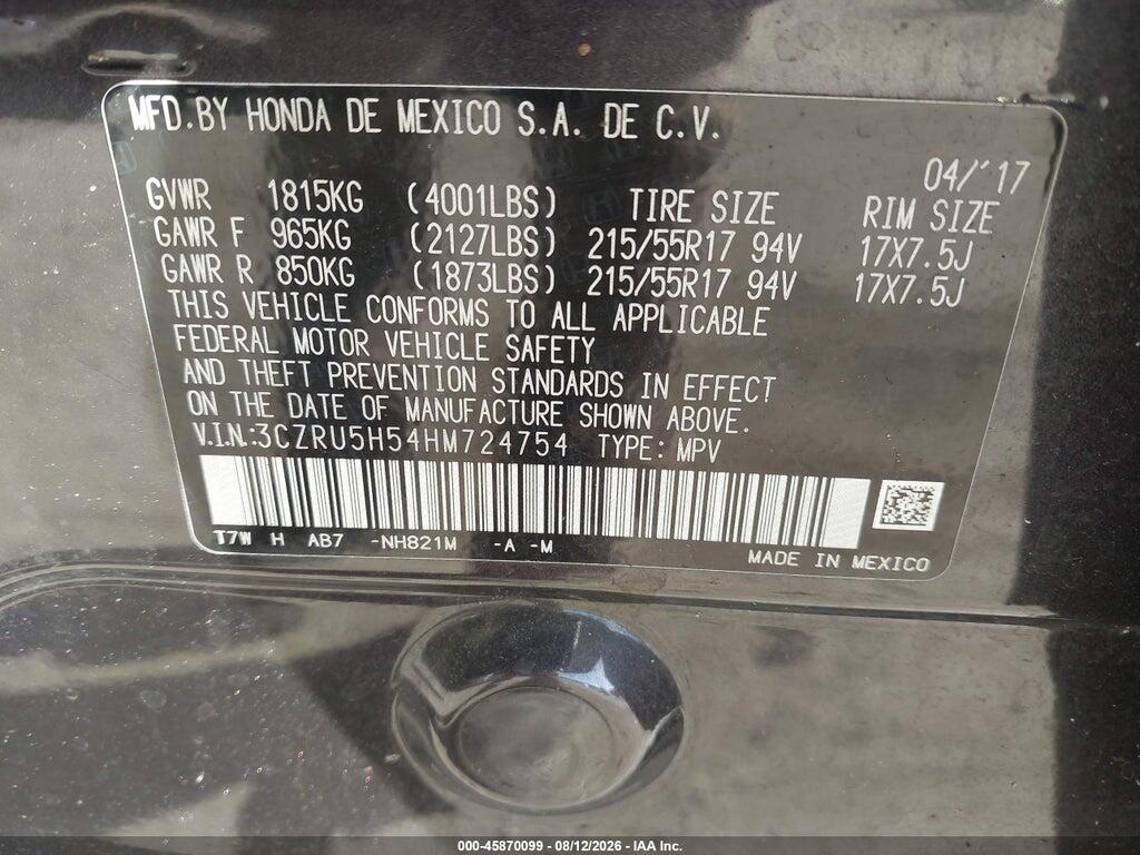 3CZRU5H54HM724754 2017 HONDA HR-V photo no. 9