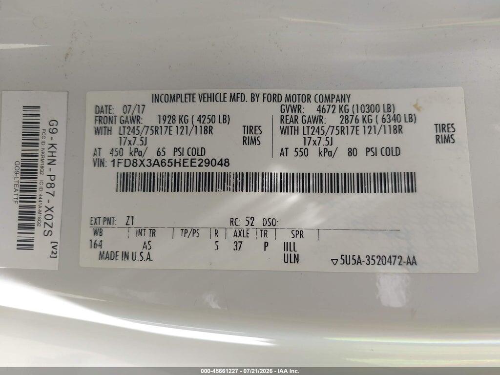 1FD8X3A65HEE29048 2017 FORD F-350 photo no. 9