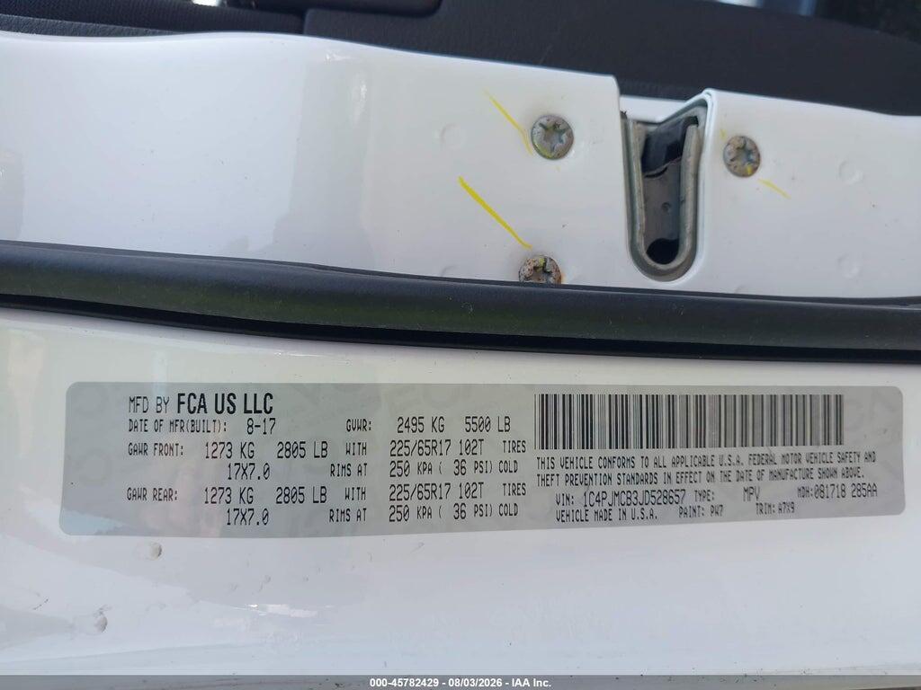 1C4PJMCB3JD528657 2018 JEEP CHEROKEE photo no. 9