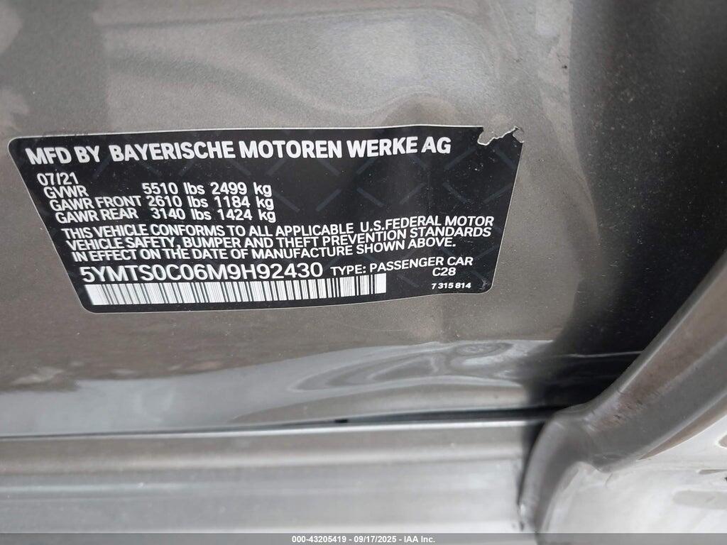 5YMTS0C06M9H92430 2021 BMW X3 M photo no. 9