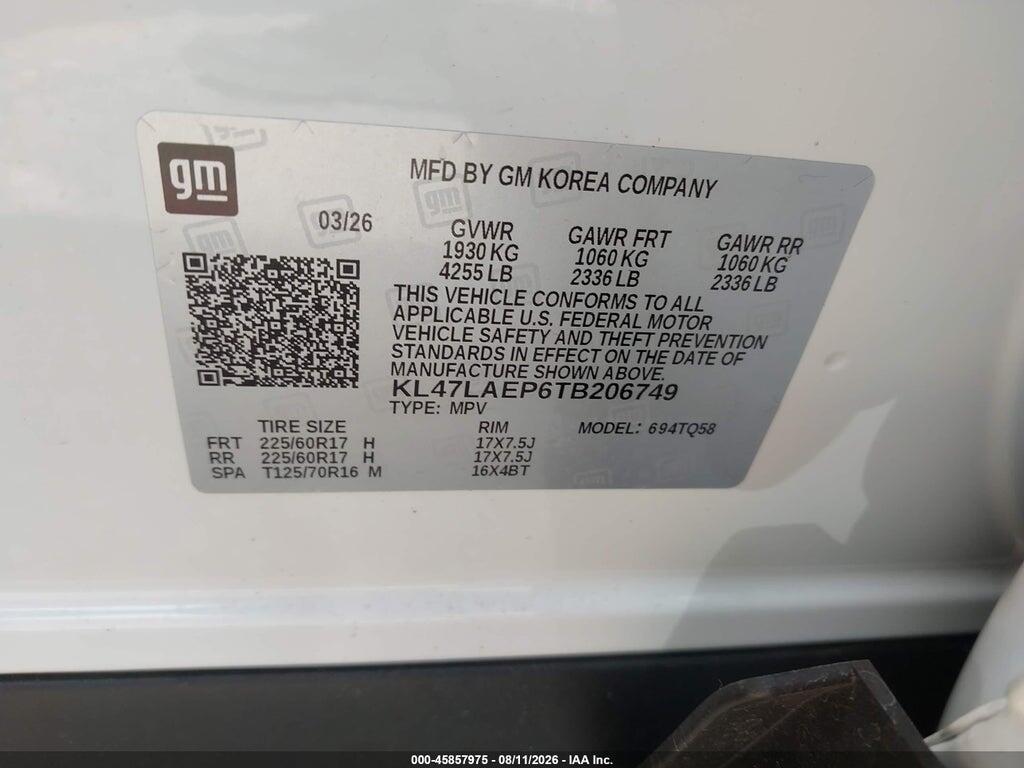 KL47LAEP6TB206749 2026 BUICK ENVISTA photo no. 9