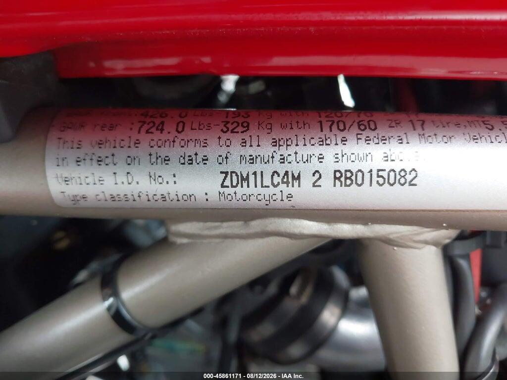 ZDM1LC4M5SB015082 1995 DUCATI 900 photo no. 10