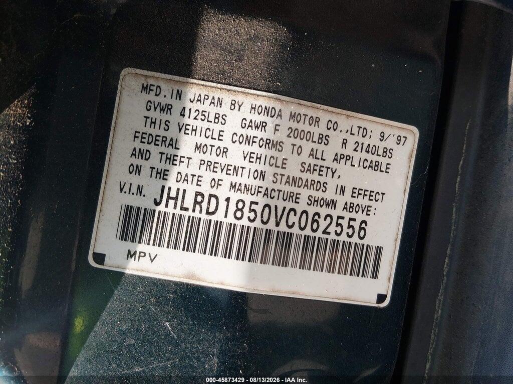 JHLRD1850VC062556 1997 HONDA CR-V photo no. 9