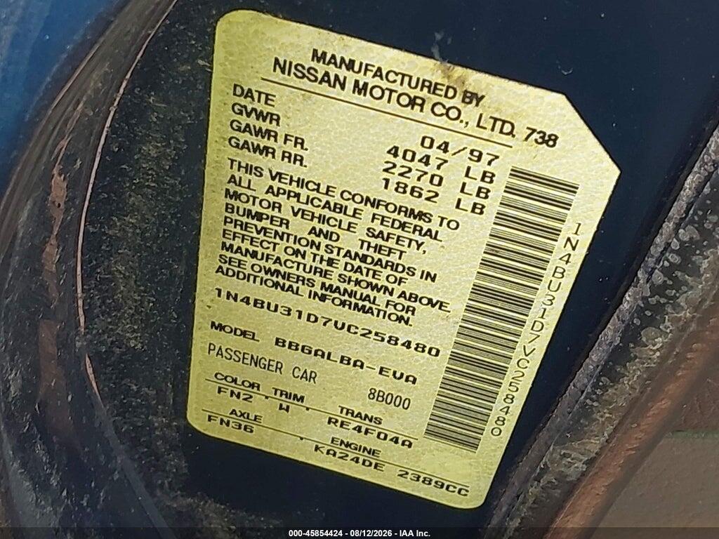 1N4BU31D7VC258480 1997 NISSAN ALTIMA photo no. 9
