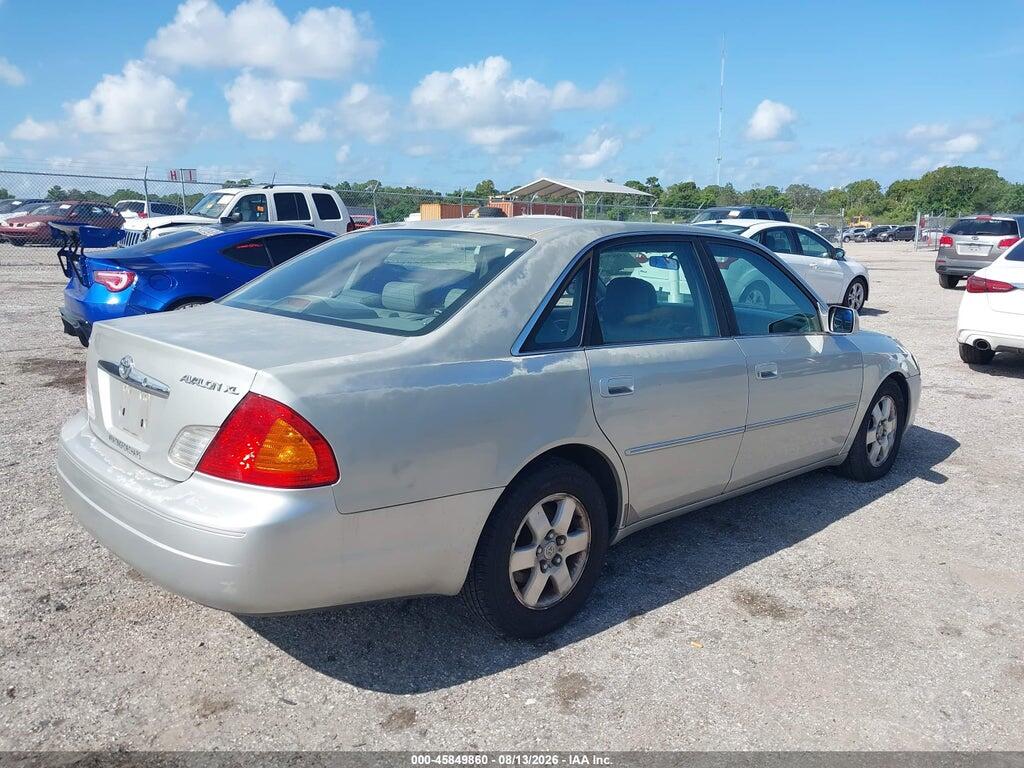 4T1BF28B41U191825 2001 TOYOTA AVALON photo no. 4