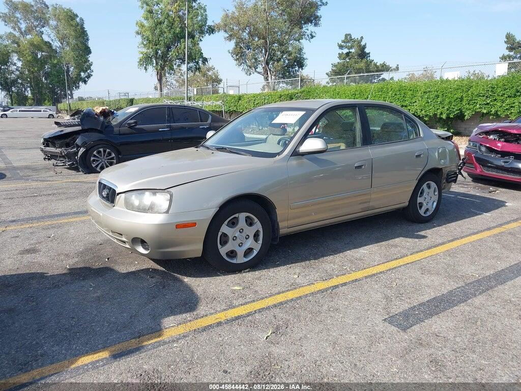 KMHDN45D11U043953 2001 HYUNDAI ELANTRA photo no. 2