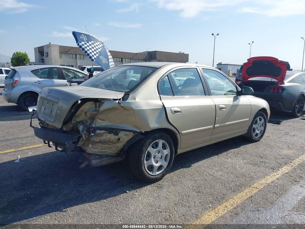 KMHDN45D11U043953 2001 HYUNDAI ELANTRA photo no. 4