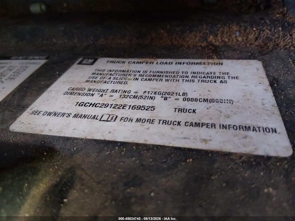 1GCHC29122E169525 2002 CHEVROLET SILVERADO 2500HD photo no. 9