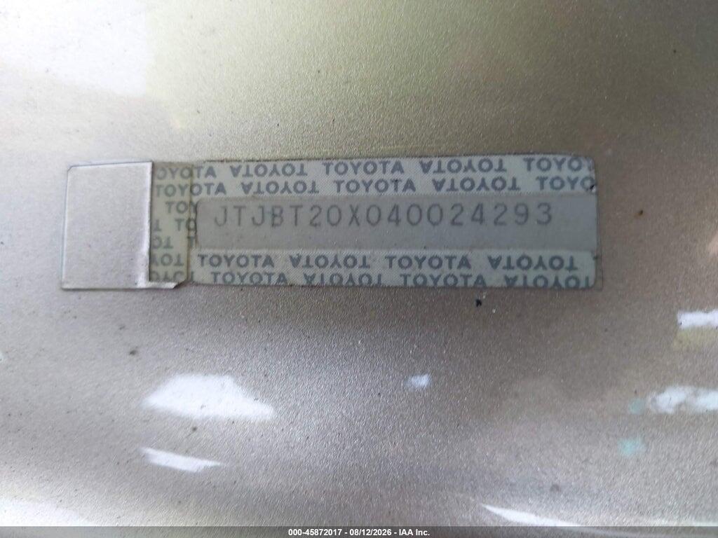 JTJBT20X040024293 2004 LEXUS GX 470 photo no. 9