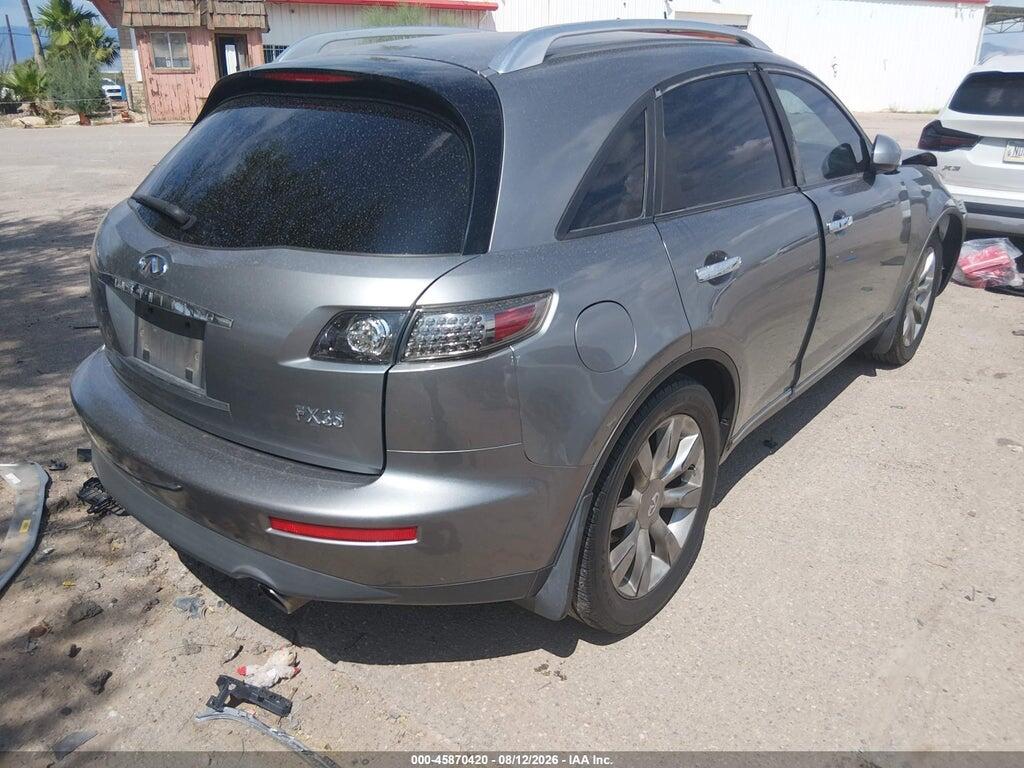 JNRAS08U35X102428 2005 INFINITI FX35 photo no. 4