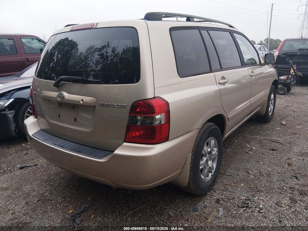 JTEGP21A050087141 2005 TOYOTA HIGHLANDER photo no. 4