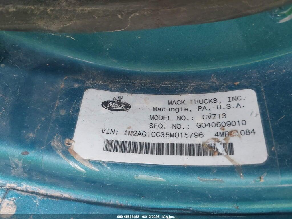 1M2AG10C35M015796 2005 MACK 700 photo no. 8