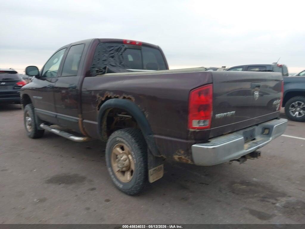 3D7KS28D05G772013 2005 DODGE RAM 2500 photo no. 3