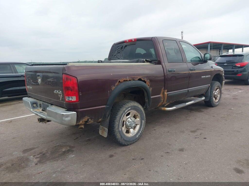 3D7KS28D05G772013 2005 DODGE RAM 2500 photo no. 4