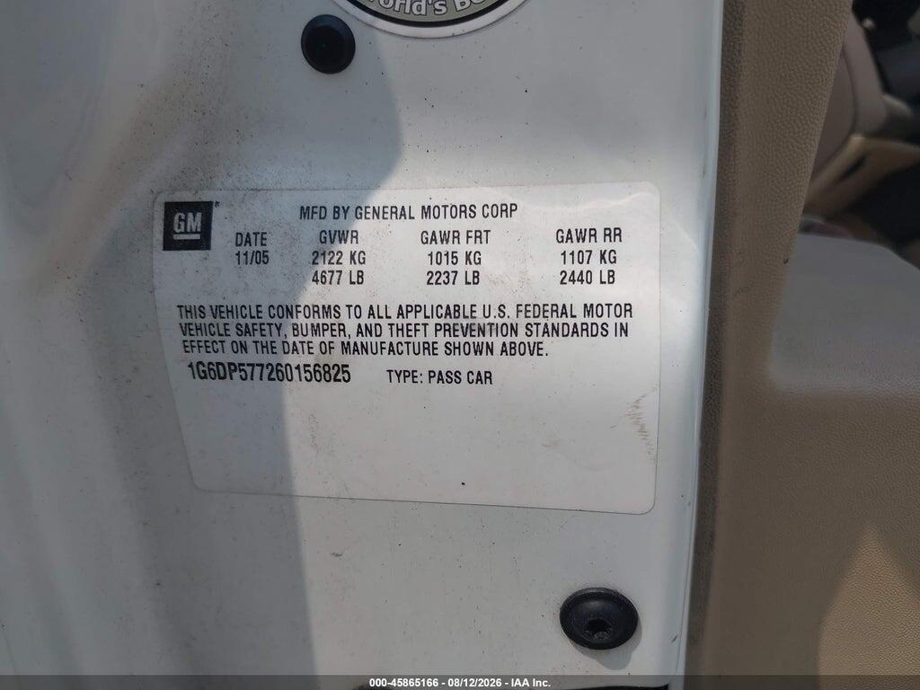 1G6DP577260156825 2006 CADILLAC CTS photo no. 9