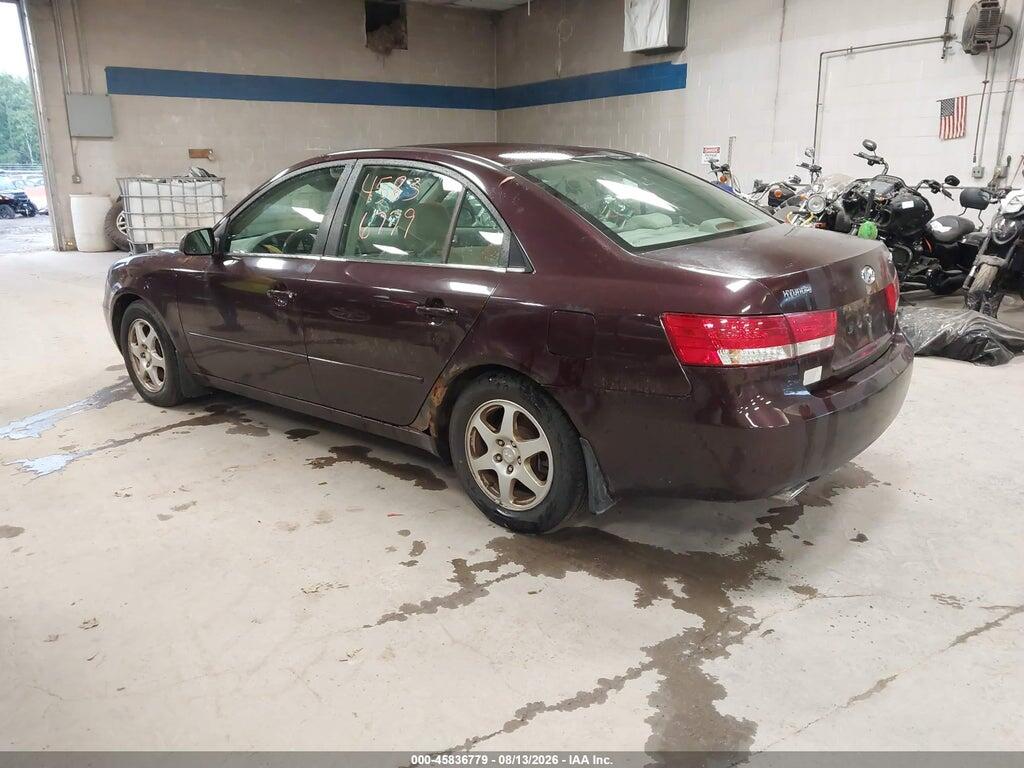 5NPEU46F86H038620 2006 HYUNDAI SONATA photo no. 3