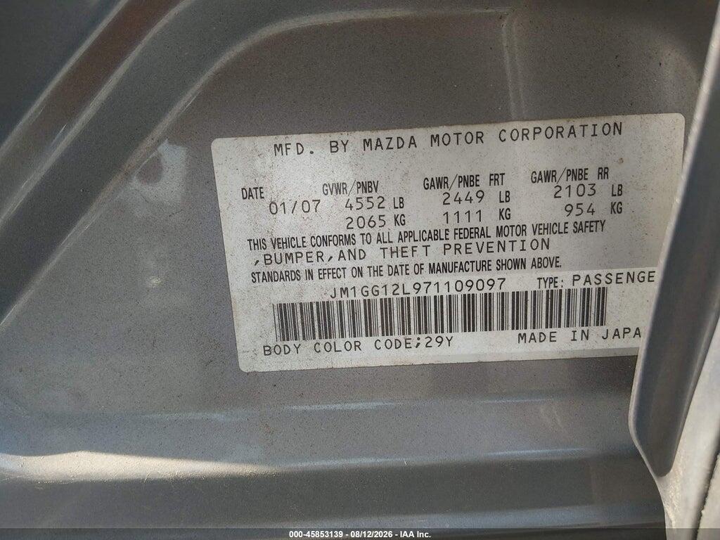 JM1GG12L971109097 2007 MAZDA MAZDASPEED6 photo no. 9