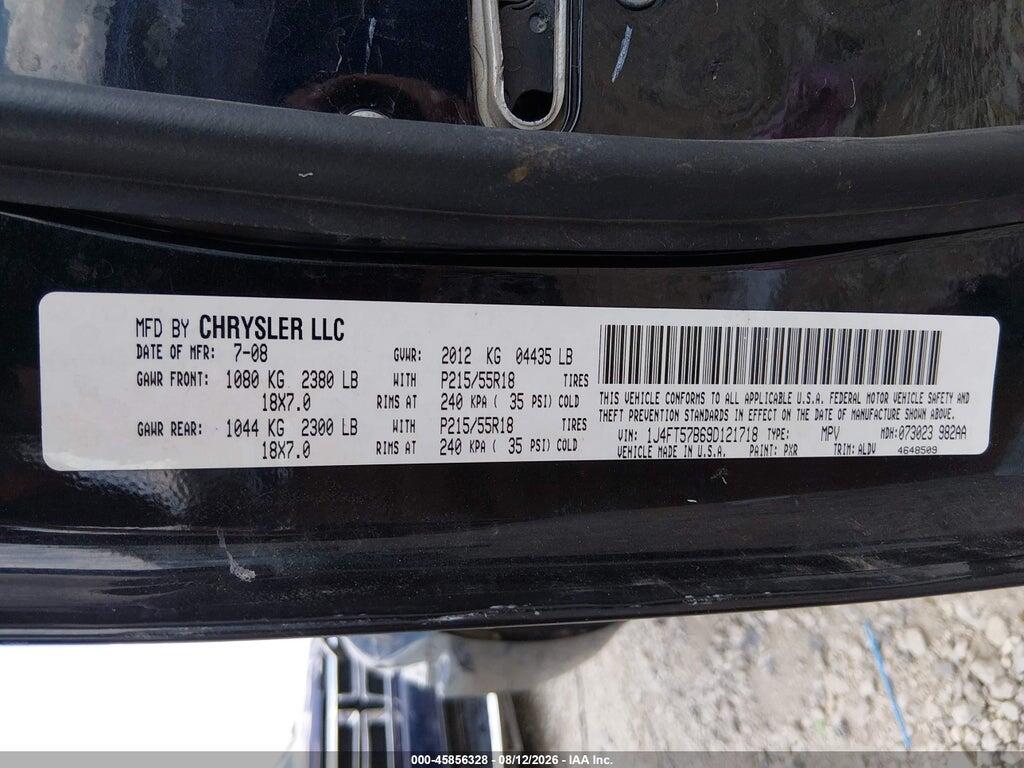 1J4FT57B69D121718 2009 JEEP COMPASS photo no. 9